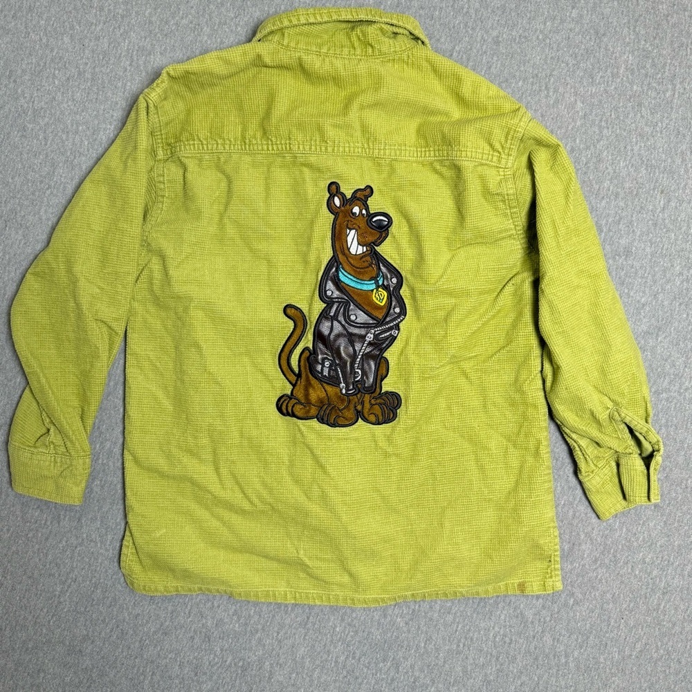 Vintage 1998 Warner Bros. Scooby-Doo Textured Zip Up Jacket Kids Size Medium M - Picture 5 of 9